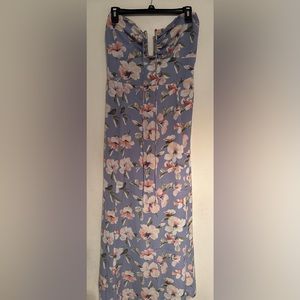 Abercrombie and Fitch floral halter maxi dress